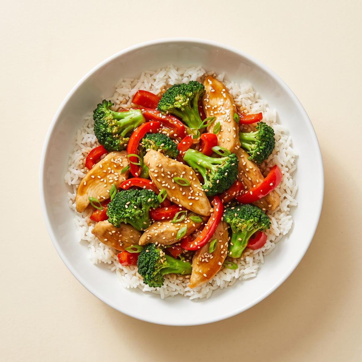 Honey-Garlic Sesame Chicken & Broccoli