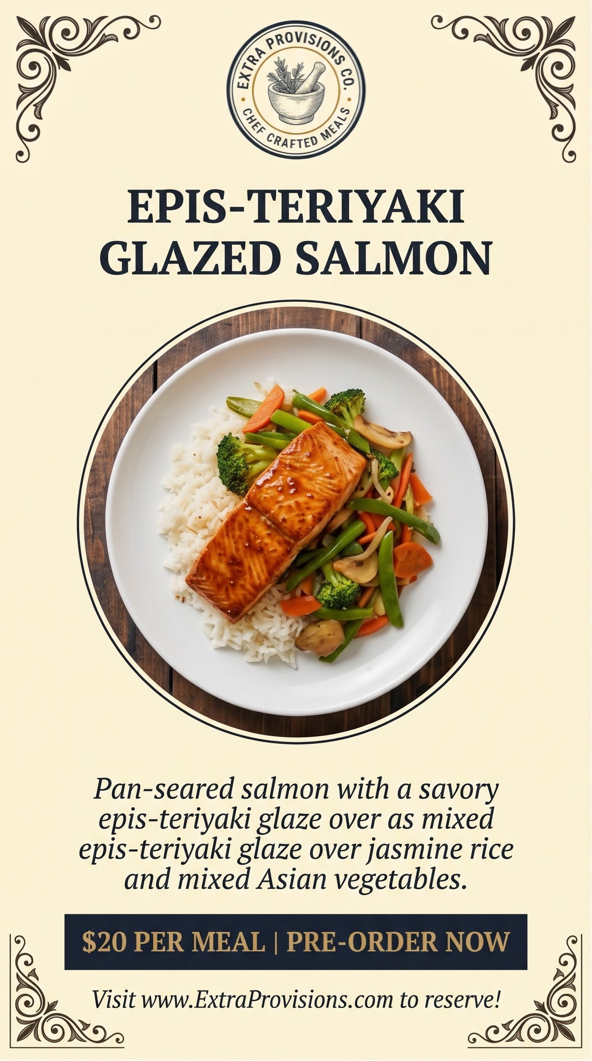 Epis Teriyaki Glazed Salmon